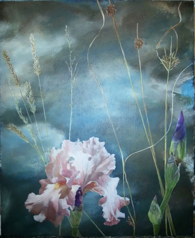 Storm IRIS — painting by Julie Tugwell
