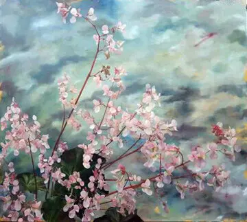 Begonia Belle — painting by Julie Tugwell