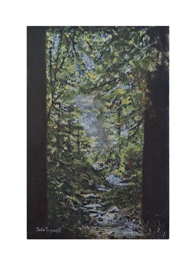 Forest Clearing — painting by Julie Tugwell