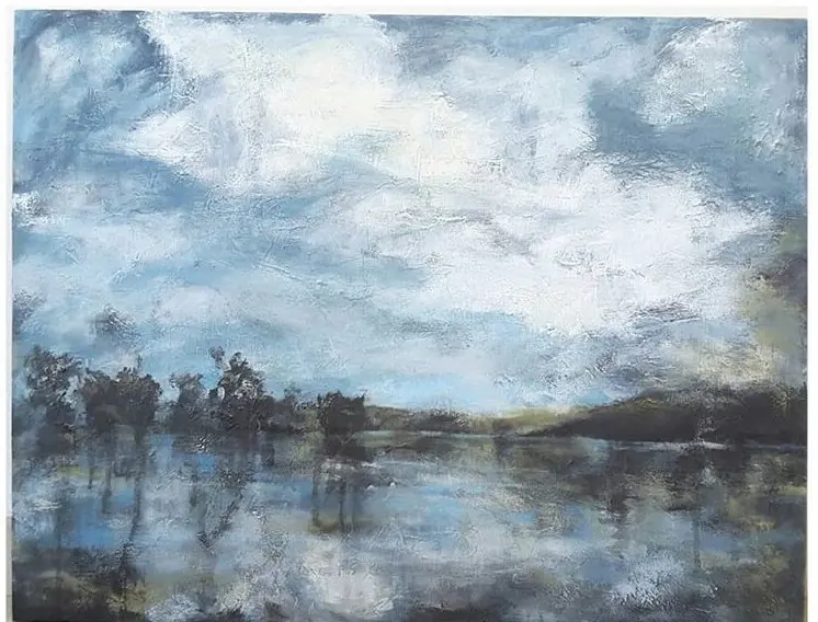 Reflections — painting by Julie Tugwell