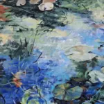 I Am Drinking the Sun and the Lilies are Spread Across the Water — Acrylic on Stretched Canvas, 1380 × 900 mm