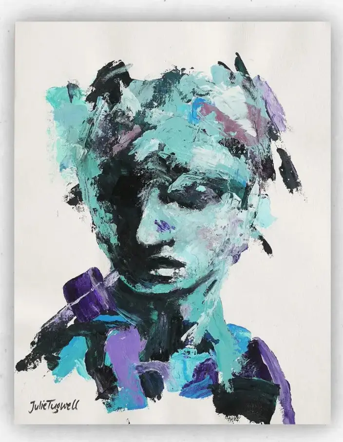 Portrait of Emotions 7 — painting by Julie Tugwell